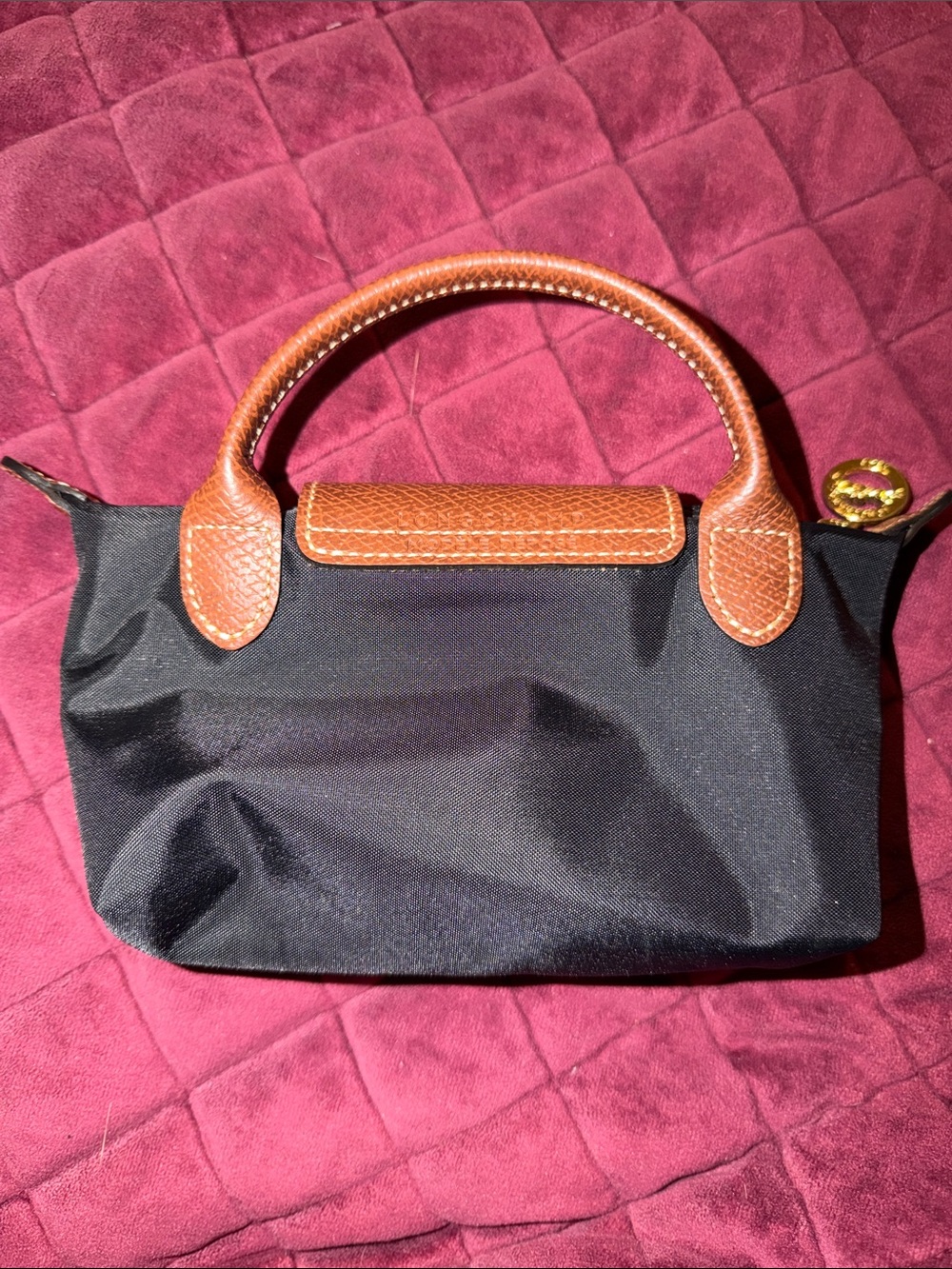 Longchamp Le Pliage Original Pouch with Handle - Picture 2 of 7